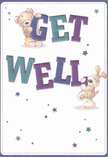 Charming and full of playful optimism, this get well card perfectly suits the close-knit community spirit of Totteridge. On a velvety white background, a merry teddy bear and a perk-eared puppy spring into view, their cuddly forms entwined with oversized, colourful letters that spell 'Get Well' in lively purples and aquas. The characters' faces beam with hope, their bodies painted with careful detail so their fur seems soft to the touch-much like a new bouquet fresh from a Totteridge florist's hands. Sprinkled across the card, little stars in a palette of blues and violets twinkle playfully, as though scattering blessings across Totteridge's peaceful gardens. The typography is bold and joyful, bursting with life, while the scene as a whole radiates a comforting, uplifting vibe. Designed with painterly precision and warmth, this card carries not just words, but a tender gesture-a gentle emotional uplift for anyone who needs comfort, thoughtfully delivered to homes throughout Totteridge and its lovely surroundings.